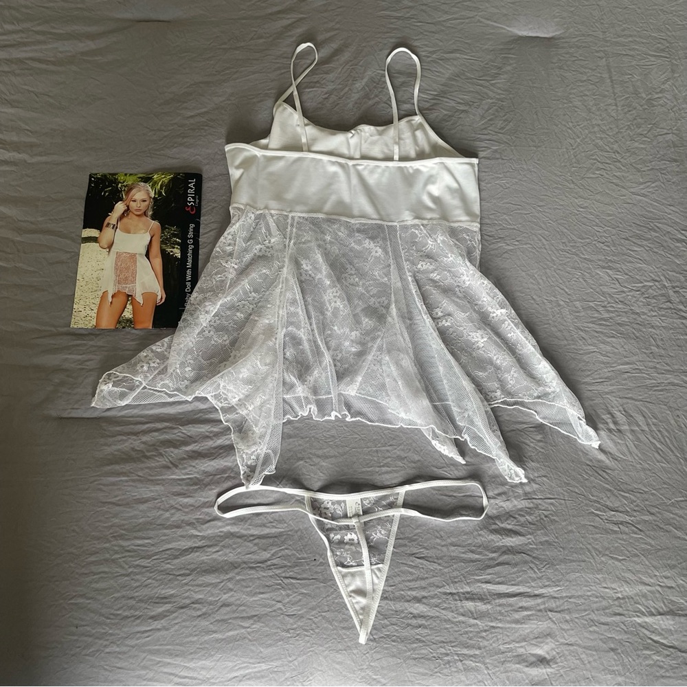 NEW Espiral Lingerie Baby Doll With Matching G-String Size XL - Picture 6 of 6